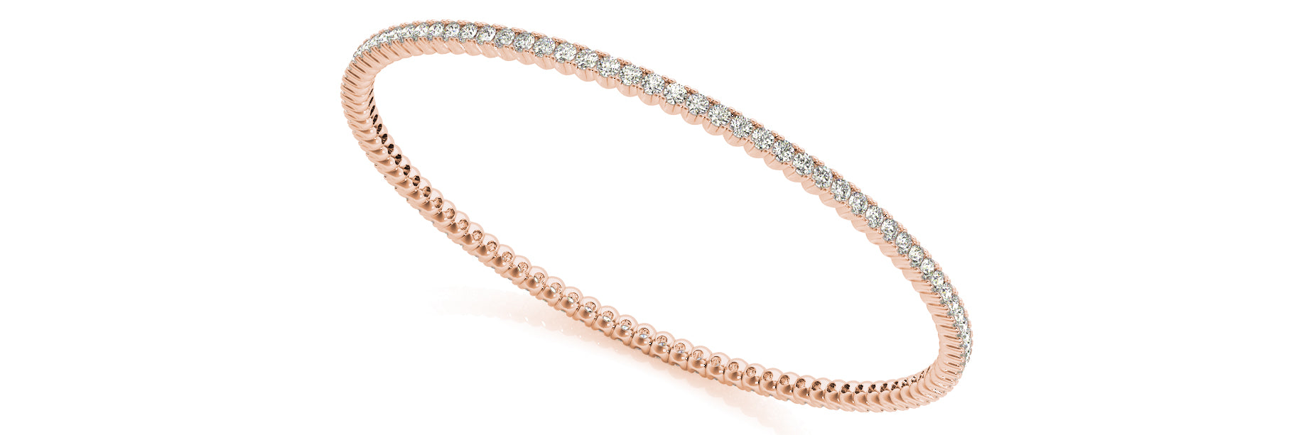 Natural Diamond SLIP ON BANGLE (V1BR021)