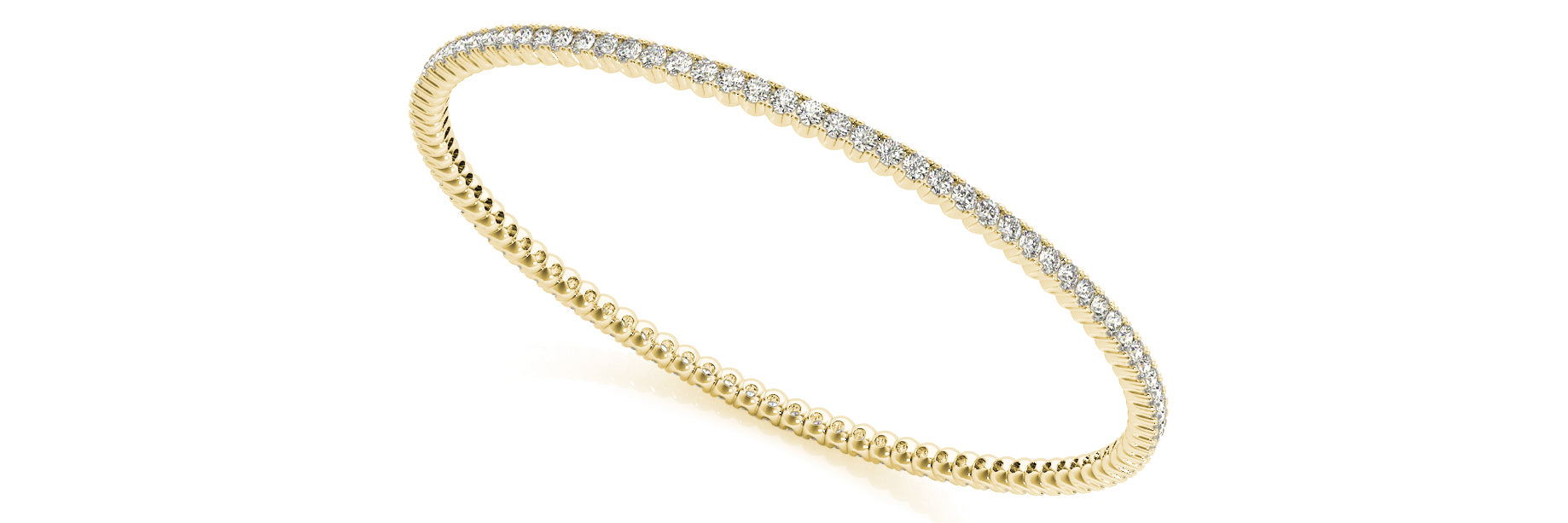 Natural Diamond SLIP ON BANGLE (V1BR021)
