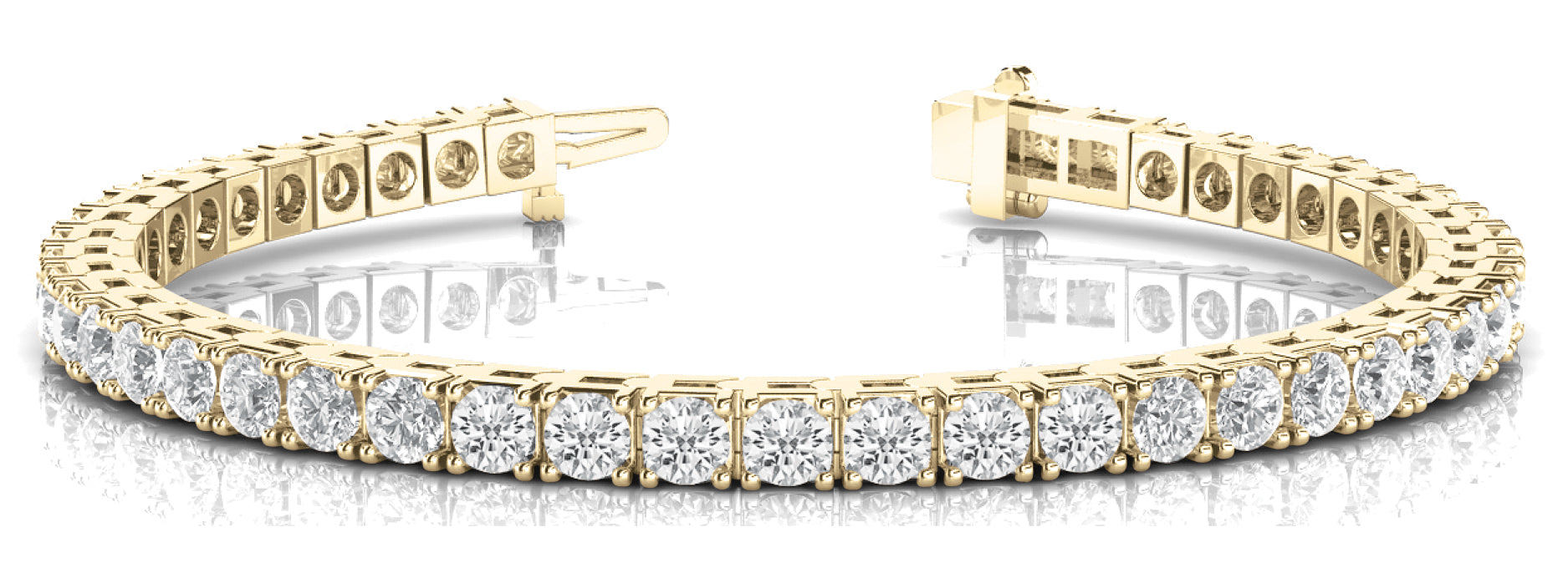 Lab Grown Diamond 4-Prong Tennis Bracelet