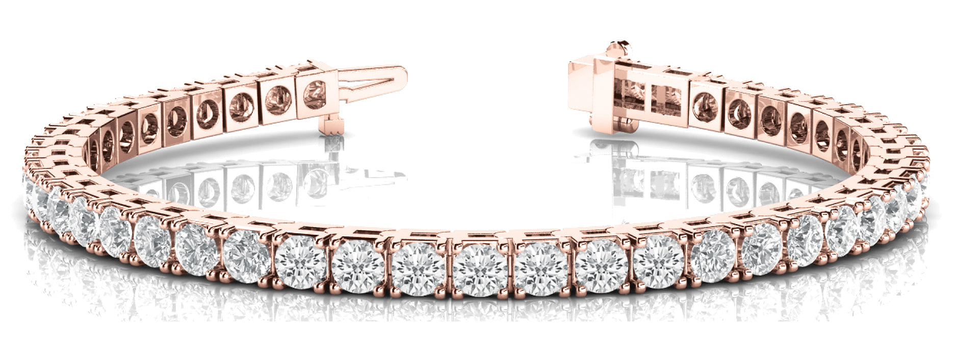 Lab Grown Diamond 4-Prong Tennis Bracelet