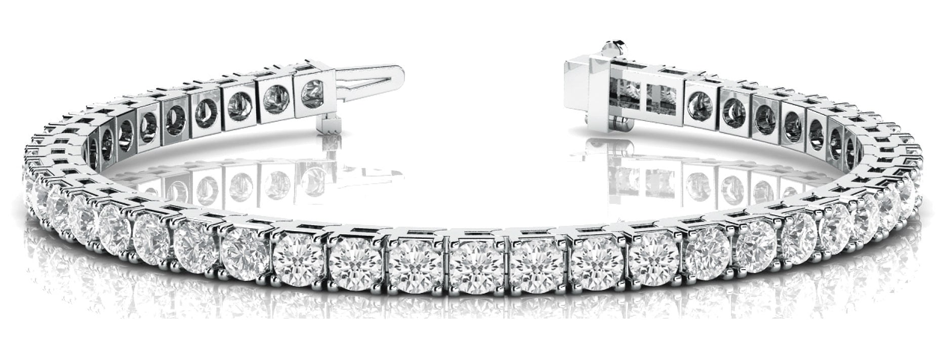 Lab Grown Diamond 4-Prong Tennis Bracelet