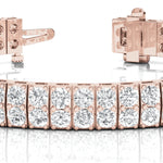 2-Stone Vertical Bar Link Bracelet