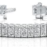 2-Stone Vertical Bar Link Bracelet