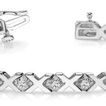 IN LINE XO 1 STONE BRACELET
