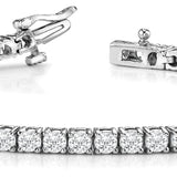 Natural Diamond 4-Prong Tennis Bracelet