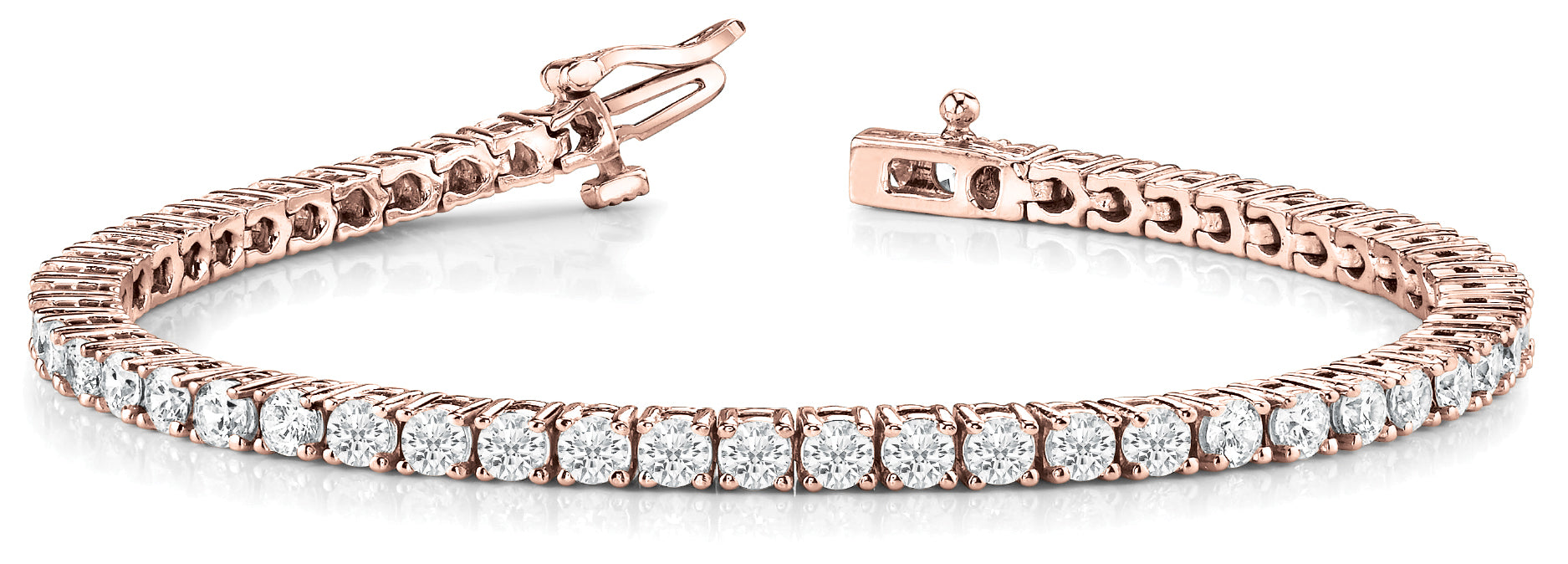 Lab Grown Diamond 4-Prong Tennis Bracelet