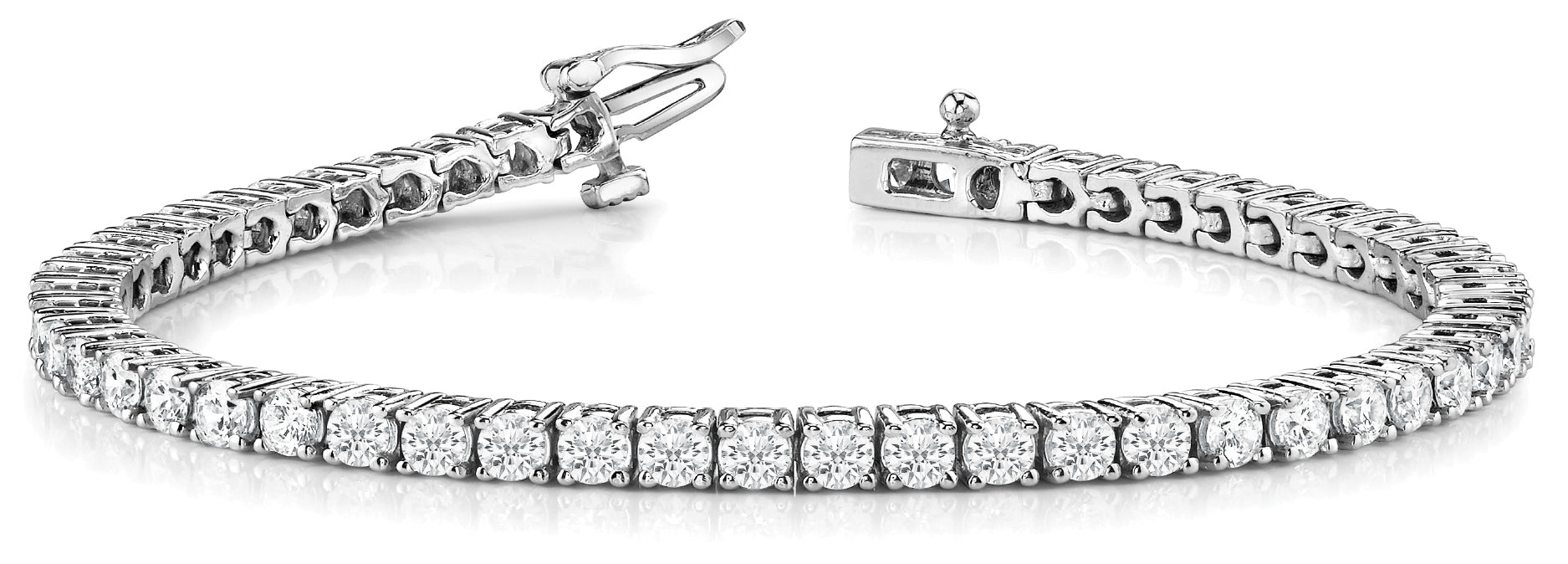 Lab Grown Diamond 4-Prong Tennis Bracelet