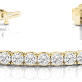 Lab Grown Diamond Prong Set In-Line Tennis Bracelet