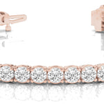 Lab Grown Diamond Prong Set In-Line Tennis Bracelet