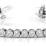 Lab Grown Diamond 4 Prong Bezel Bracelets
