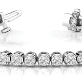 Lab Grown Diamond 4 Prong Bezel Bracelets