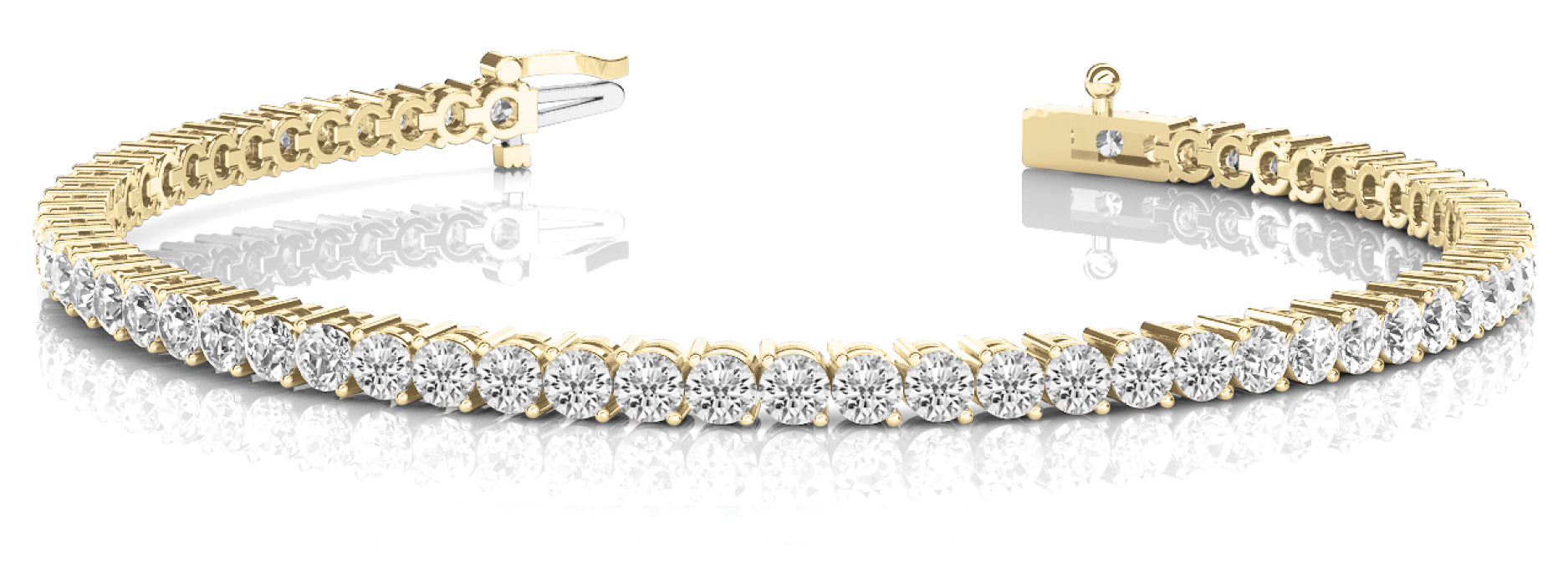 Lab Grown Diamond Prong Set Inline Bracelet