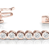 BEZEL SET IN LINE TENNIS BRACELET