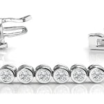 BEZEL SET IN LINE TENNIS BRACELET