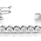 BEZEL SET IN LINE TENNIS BRACELET