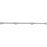 Natural Diamond Single Row Chain Bracelet
