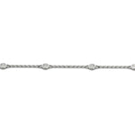 Lab Grown Diamond Single Row Chain Bracelet