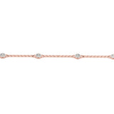 Lab Grown Diamond Single Row Chain Bracelet
