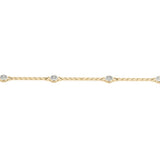 Natural Diamond Single Row Chain Bracelet