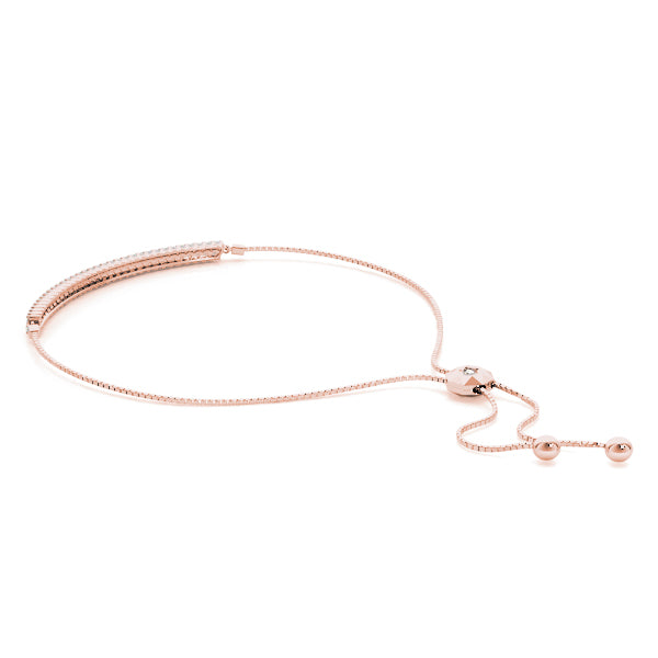Lab Grown Double Row Bolo Bracelet