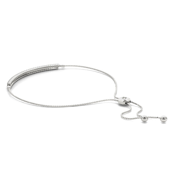 Lab Grown Double Row Bolo Bracelet