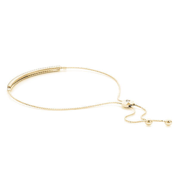 Lab Grown Double Row Bolo Bracelet