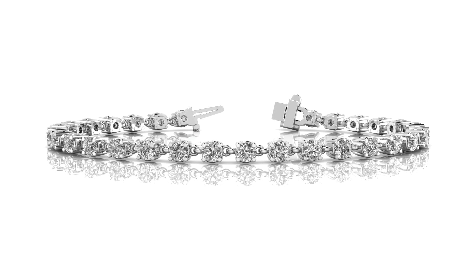 Natural Diamond Breakdown Prong-Set Bracelet