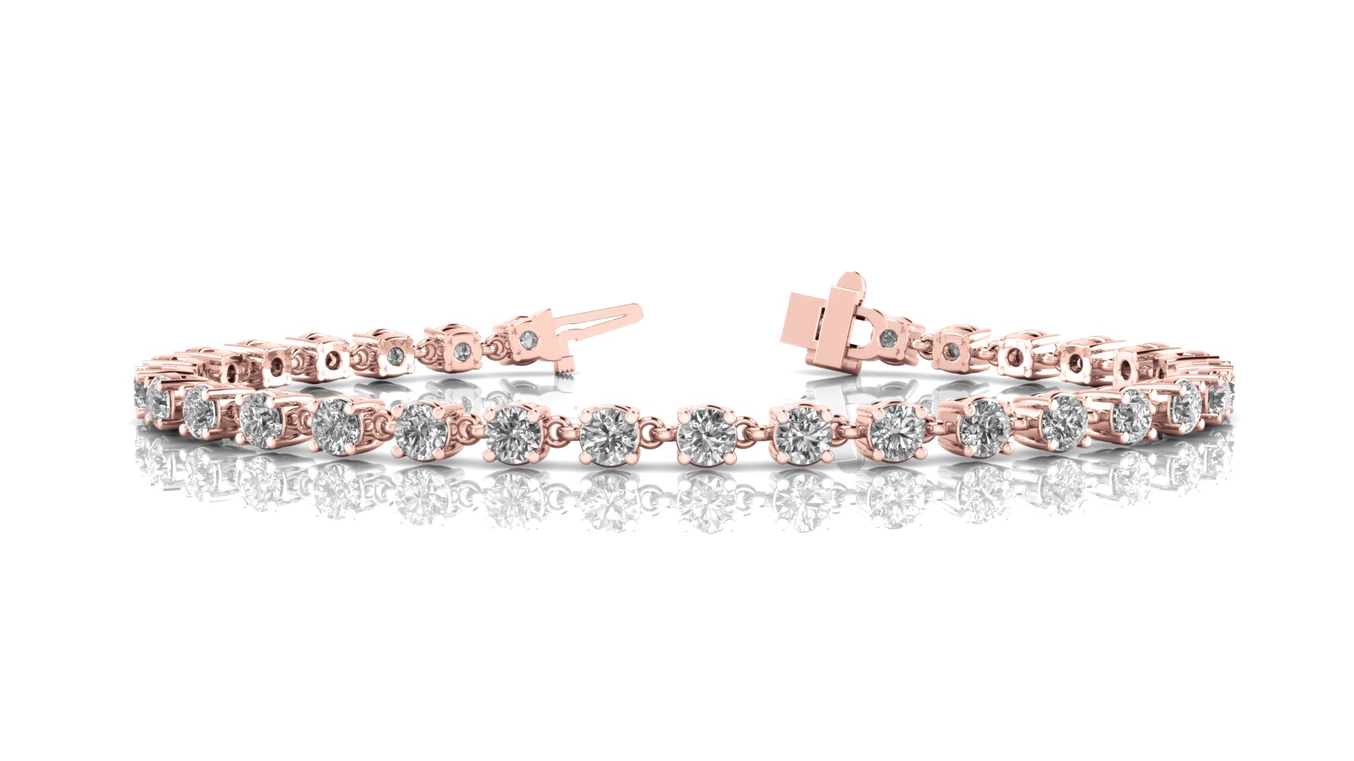 Natural Diamond Breakdown Prong-Set Bracelet