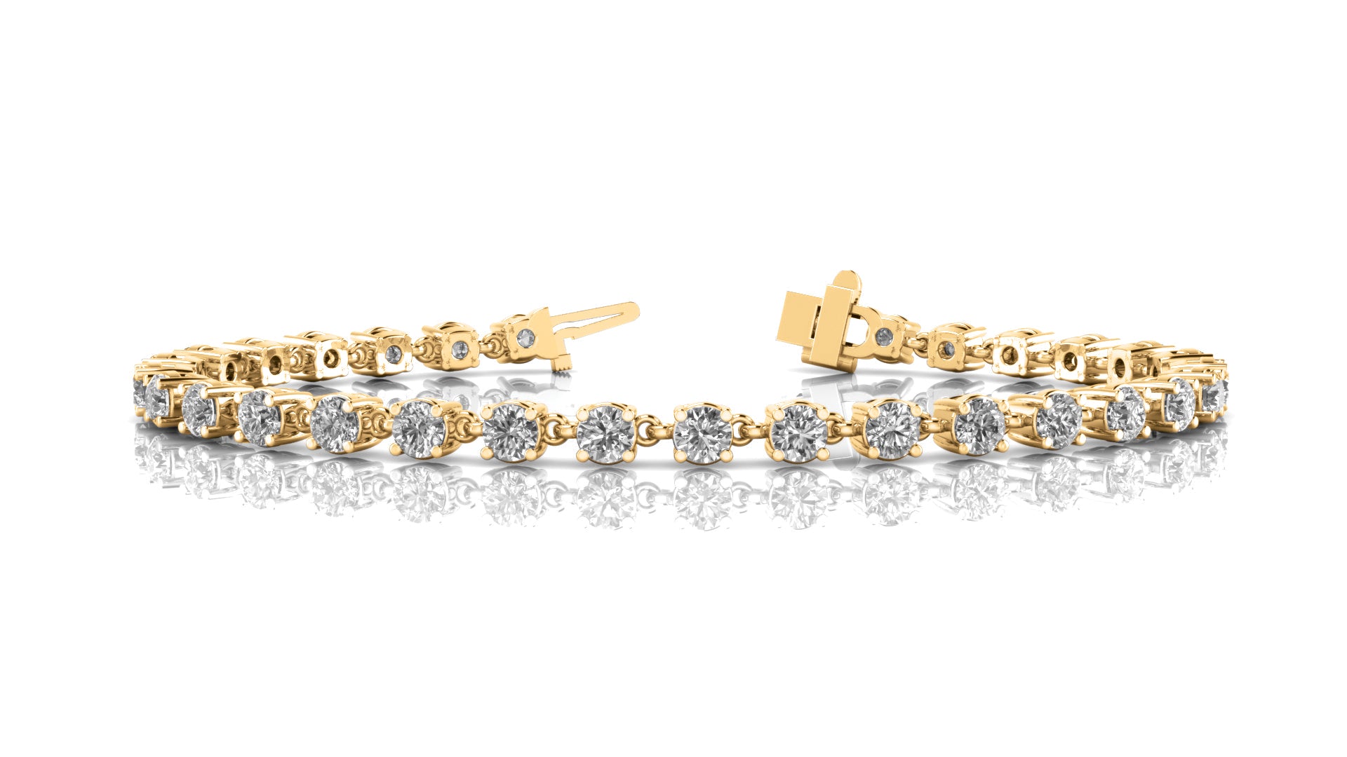 Natural Diamond Breakdown Prong-Set Bracelet