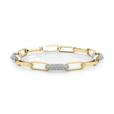 Natural Diamond Chain Link Fashion Bracelet