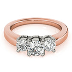 3-Stone Round Engagement Ring