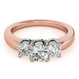 3-Stone Round Engagement Ring