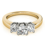 3-Stone Round Engagement Ring