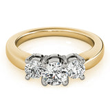 3-Stone Round Engagement Ring