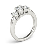 3-Stone Round Engagement Ring