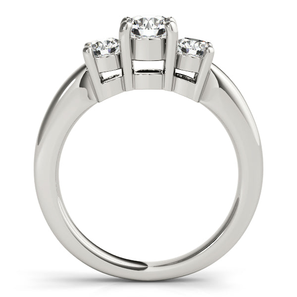 3-Stone Round Engagement Ring