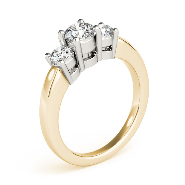3-Stone Round Engagement Ring