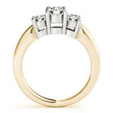 3-Stone Round Engagement Ring
