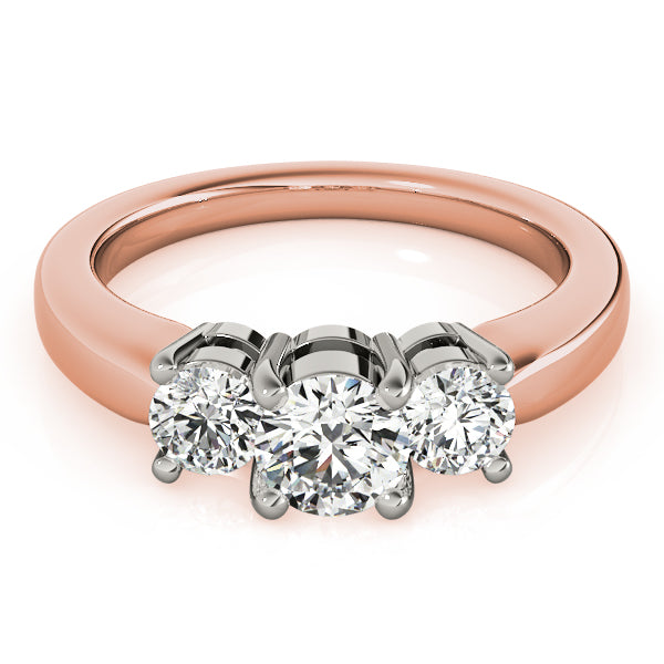 3-Stone Round Engagement Ring