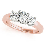 3-Stone Round Engagement Ring