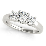 3-Stone Round Engagement Ring