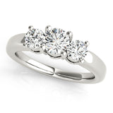 3-Stone Round Engagement Ring