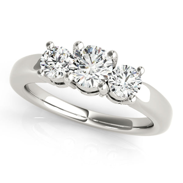 3-Stone Round Engagement Ring