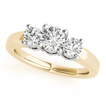 3-Stone Round Engagement Ring