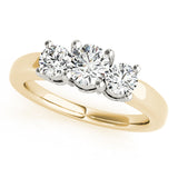 3-Stone Round Engagement Ring