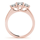 3-Stone Trellis Engagement Ring