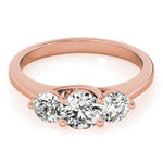 3-Stone Trellis Engagement Ring