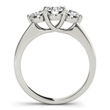 Lab Grown 3-Stone Trellis Engagement Ring