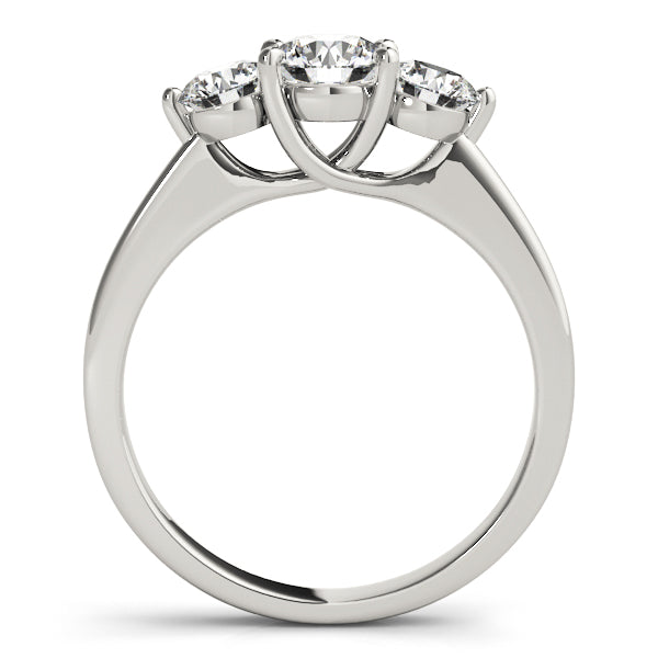 Lab Grown 3-Stone Trellis Engagement Ring