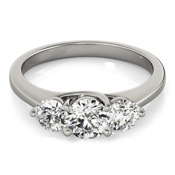 Lab Grown 3-Stone Trellis Engagement Ring